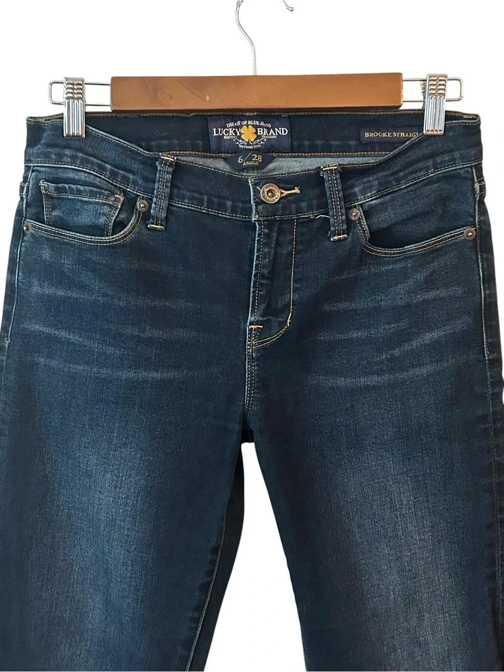 Lucky Brand Brooke Straight Denim Ankle Jeans Women SZ 6/28 in Simi Valley